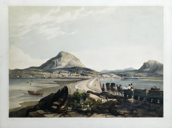 Port Madoc fra dæmningen