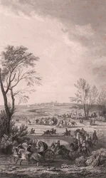 Indtagelse af byen Conde af Ludvig XIV, 26. april