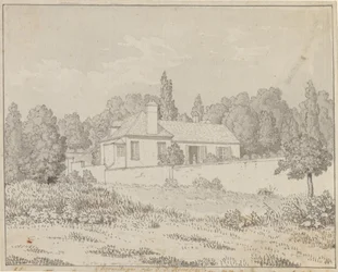 Jean-Jacques Rousseaus hus i slotsparken ved Ermenonville