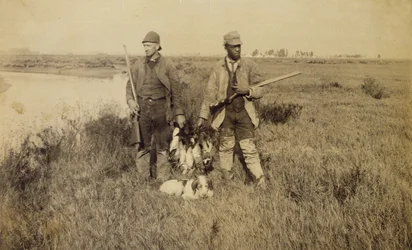 End of Duck Season, Turks Island, Californien, 1885 (albumin-sølvtryk)