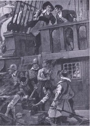 Hvordan general Blake udkæmpede søslag, illustration fra 