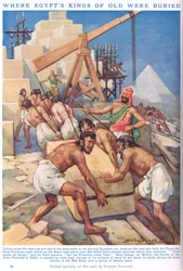 Hvor Egyptens konger fra gammel tid blev begravet, illustration fra 