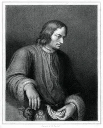 Lorenzo de Medici, italiensk statsmand og hersker over den florentinske republik, 1833.