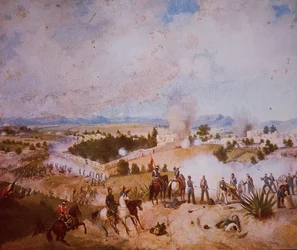 Mexicansk-amerikansk krig (1846-48), slaget ved Molino del Rey, amerikanske tropper angriber
