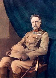 Generalløjtnant NG Lyttelton, kommanderende 4. brigade i Sydafrika, 1902.