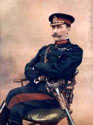 Generalløjtnant Sir HC Chermside, kommanderende 14. brigade i Sydafrika, 1902.