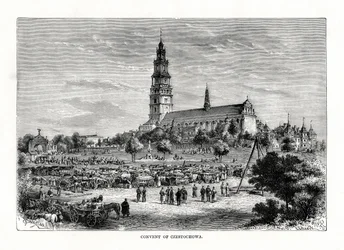 Kloster i Czestochowa, Polen, 1879