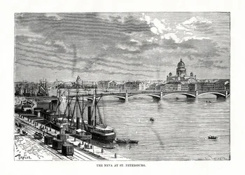 River Neva, Skt. Petersborg, 1879
