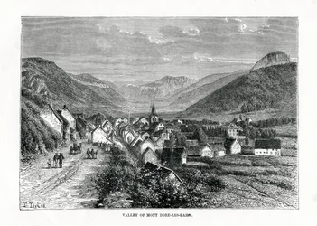 Dalen Mont-Dore-les-Bains, Frankrig, 1800-tallet