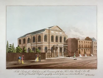 Metodistkapellet i Lambeth, London, 1816.