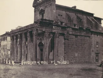 Antonius og Faustinas tempel, San Lorenzo i Miranda, Rom, 1850