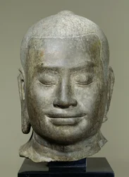 Leder af kong Jayavarman VII (r.1181-c.1220) (bronze)