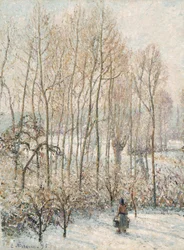 Morgensollys på sneen, Eragny-sur-Epte