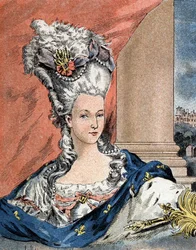 Portræt af Marie Antoinette af Lorraine Habsburg, dronning af Frankrig (1755-1793).