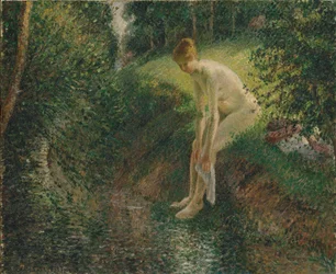Badende i skoven, 1895