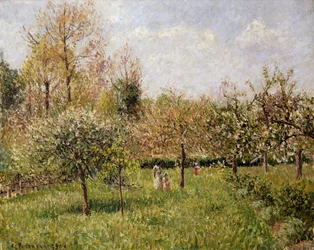 Forår ved Eragny; Printemps a Eragny, 1900