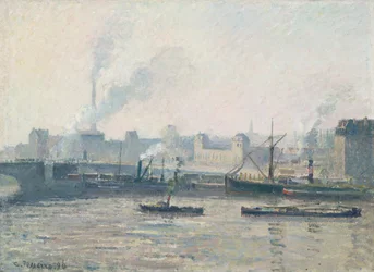 Saint-Sever-broen, Rouen: tåge, 1896