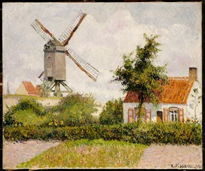 Vindmølle ved Knokke, Belgien, 1894