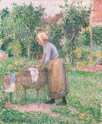 En vaskekone i Éragny, 1893.