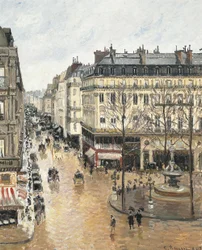 Fransk: Rue Saint-Honoré, Après-midi, Effet de Pluie Rue Saint-Honoré om eftermiddagen. Effekten af regn