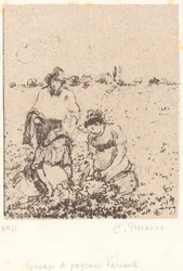 Gruppe af bønder