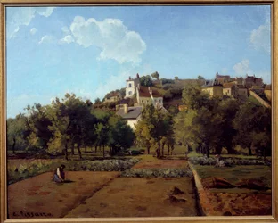 Hermitage i Pontoise. Maleri af Camille Pissarro (1830-1903)