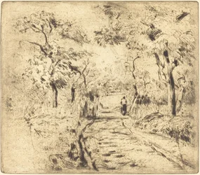 In the Fields at Ennery Dans les champs, en Ennery, 1875.