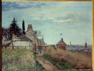 Retsbygningen i Pontoise Maleri af Camille Pissarro (1830-1903) 1872 Søn. 0,4x0,54m Paris, Musee d