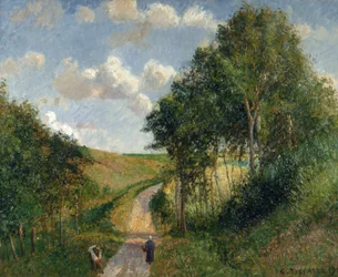 Landskab ved Berneval, 1900.