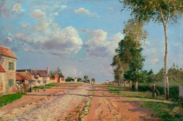 Road to Versailles, Rocquencourt (Frankrig) - Maleri af Camille Pissaro (1830-1903), olie på lærred