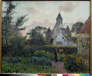 Knocke-kirken i Belgien Maleri af Camille Pissarro (1830-1903) 1894 søn. 0,54 x 0,65 m Paris, Musee d