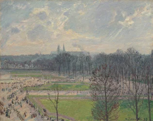 Tuileriernes have på en vintereftermiddag, 1899.