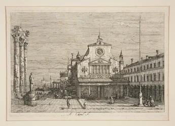 Imaginary View of S. Giacomo di Rialto, fra serien Vedute (Views)
