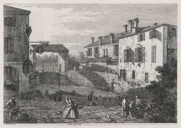 Le Porte Del Dolo (The Locks of Dolo), fra serien Vedute (Views)