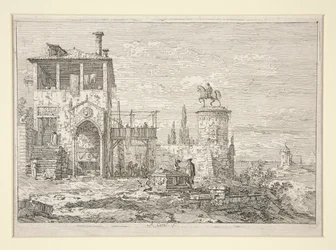 Ryttermonumentet, fra serien Vedute (Views)