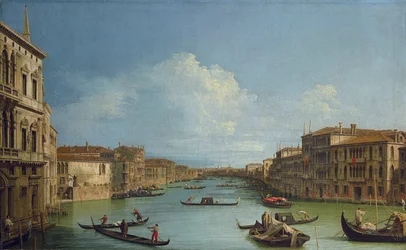 Italiensk: Canal Grande set fra Ca