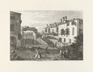 Le porte del Dolo (titel på objekt) Ansigter på eksisterende og opfundne steder (serietitel) Vedute altre prese da i Luoghi altre ideate af Antonio Canal (serietitel)