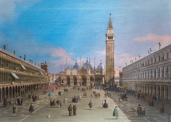 Markuspladsen med basilikaen, Venedig
