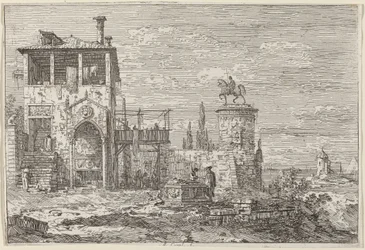 Ryttermonumentet, ca. 17351746.