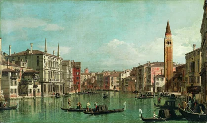 Canal Grande, Venedig, med udsigt til sydøst, med Campo della Carità til højre, 1730