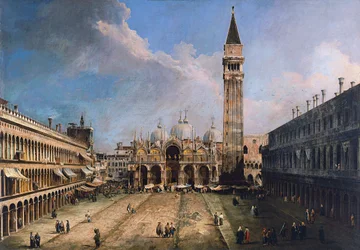 Piazza San Marco i Venedig, ca 1723-1724