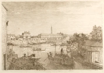 Havnen i Dolo, fra serien «Udsigter»