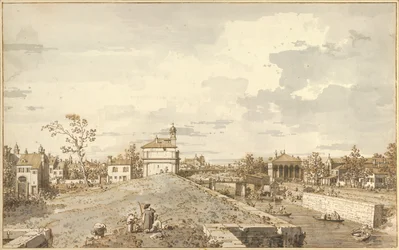 Porta Portello med Brenta-kanalen i Padua, 1740-1743