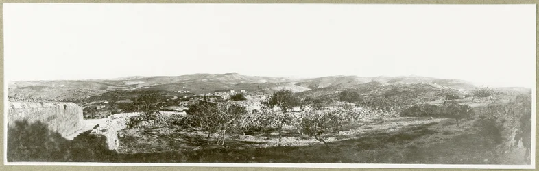 Betlehem: udsigt mod syd med Herodium i det fjerne, 1917