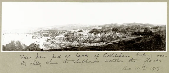 Udsigt fra bakken bag Betlehem, 14. december 1917