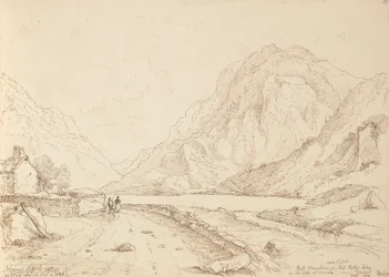 Bull Mountain og Ash Valley Lake i Gap of Dunloh, september 1841