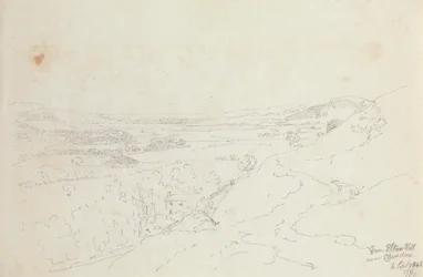 Fra Elton Hill nær Clevedon, 6. september 1845