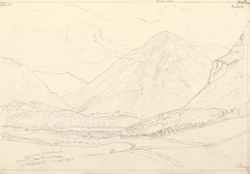 Grasmoor fra Mellbreaks vestlige fod, 2. august 1835