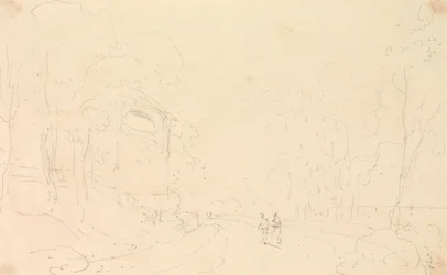 Skitse af Mr. Wards sommerhus, Isle of Wight