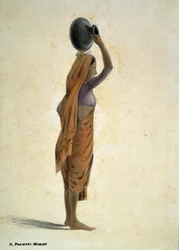 En Purwari-kvinde, Indien